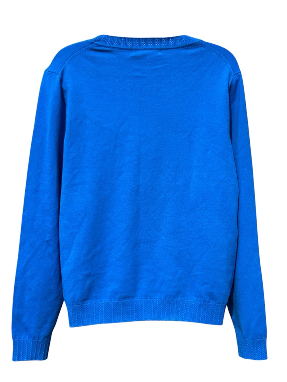 BODEN Women Size L Emilia Kingfisher Blue Cotton Blend Knit Crew Neck Sweater. - Picture 6 of 9
